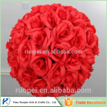 Nouveaux produits chauds pour les boules de roses rouges artificielles pour les mariages